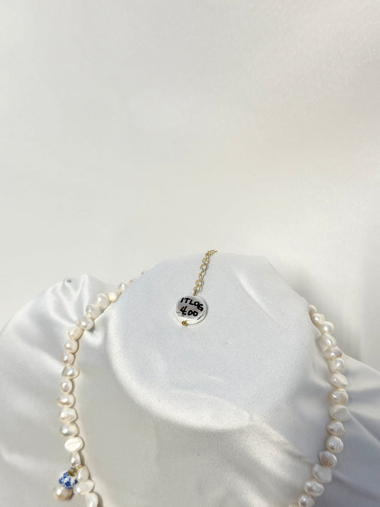 Trio Banana Ketchup, Suka, Toyo, Pearl Choker Necklace