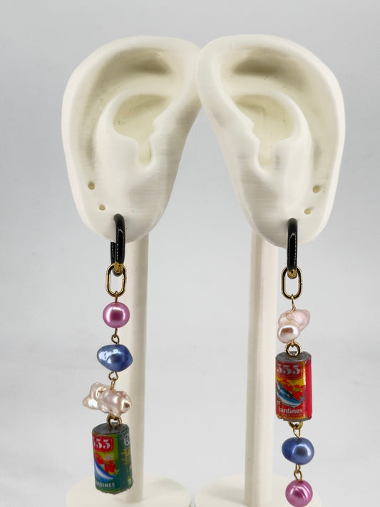 Sardinas Hoop Dangle Earrings
