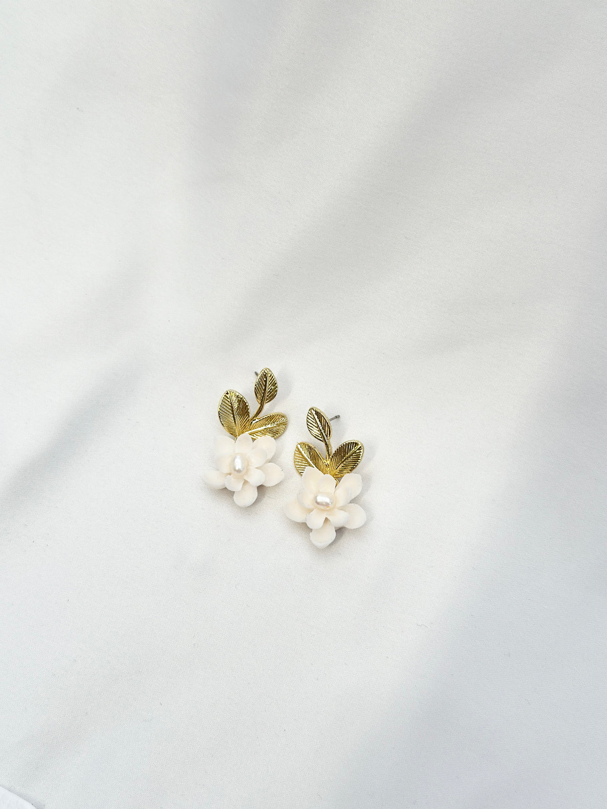 Sampaguita Leaf Drop Stud
