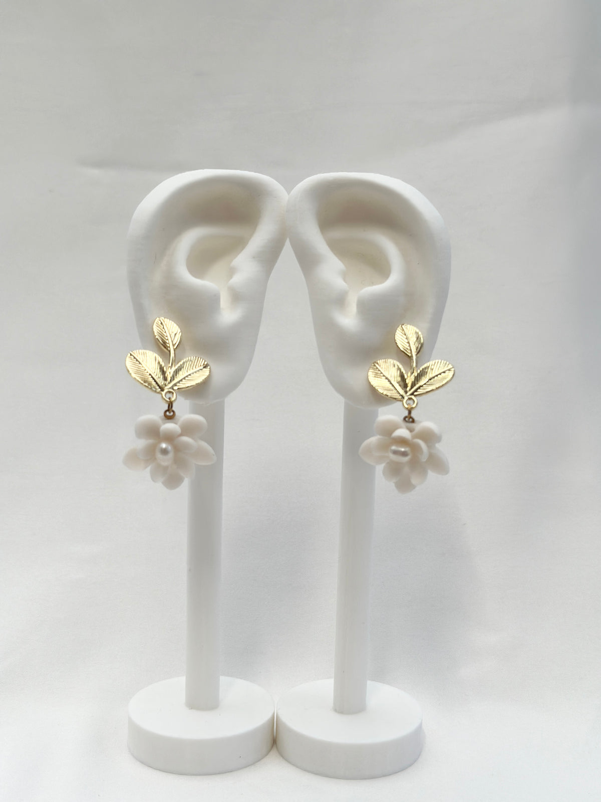 Sampaguita Leaf Drop Stud