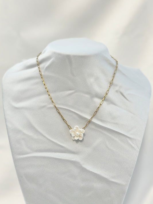 Sampaguita Paper Clip Chain Necklace