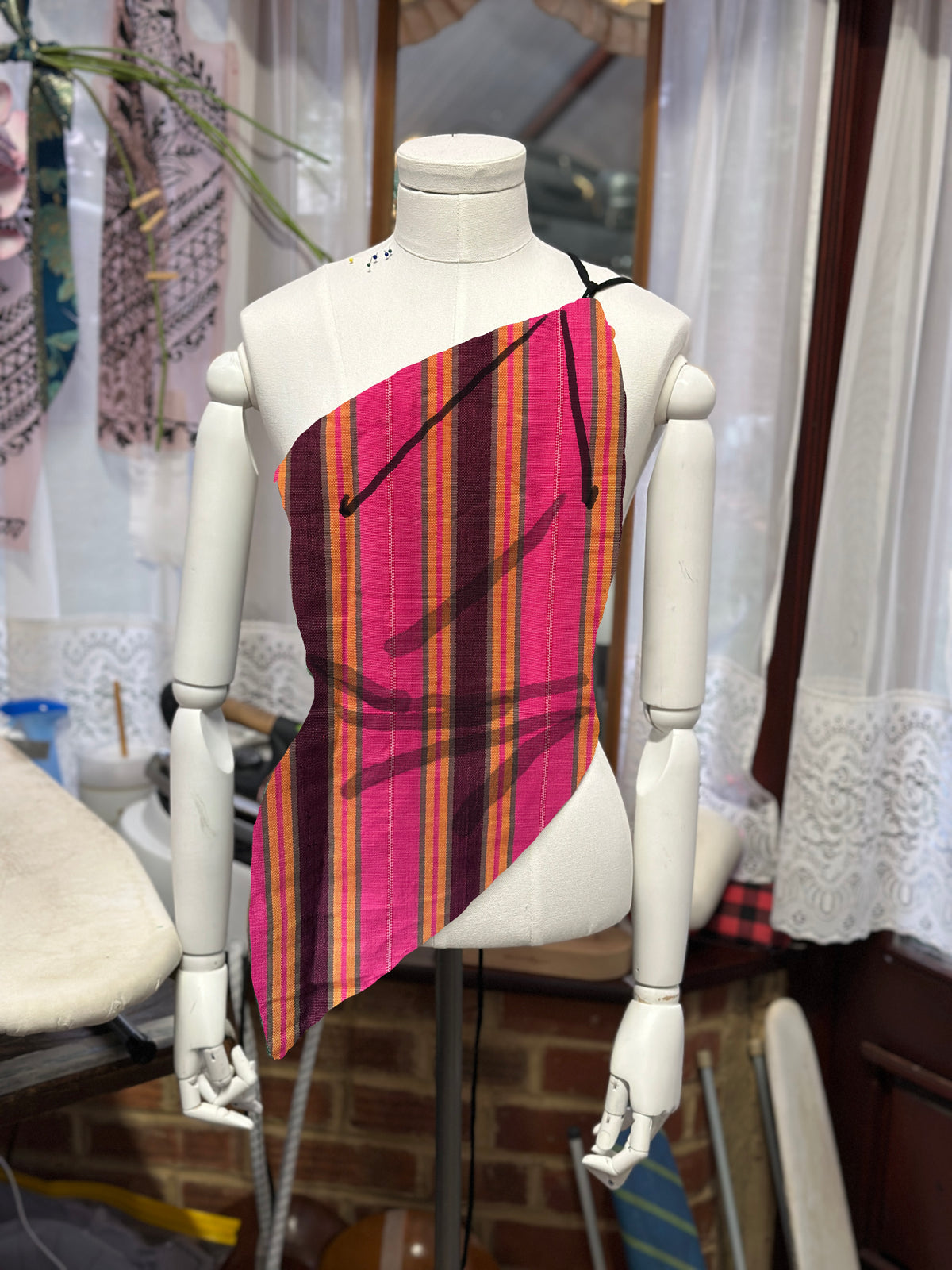 Asymmetrical Pleated Top