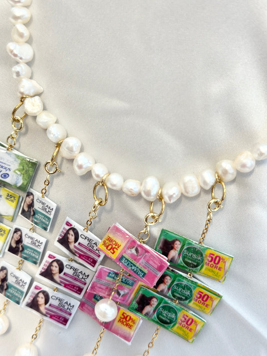 Sachet Shampoo Pearl Necklace