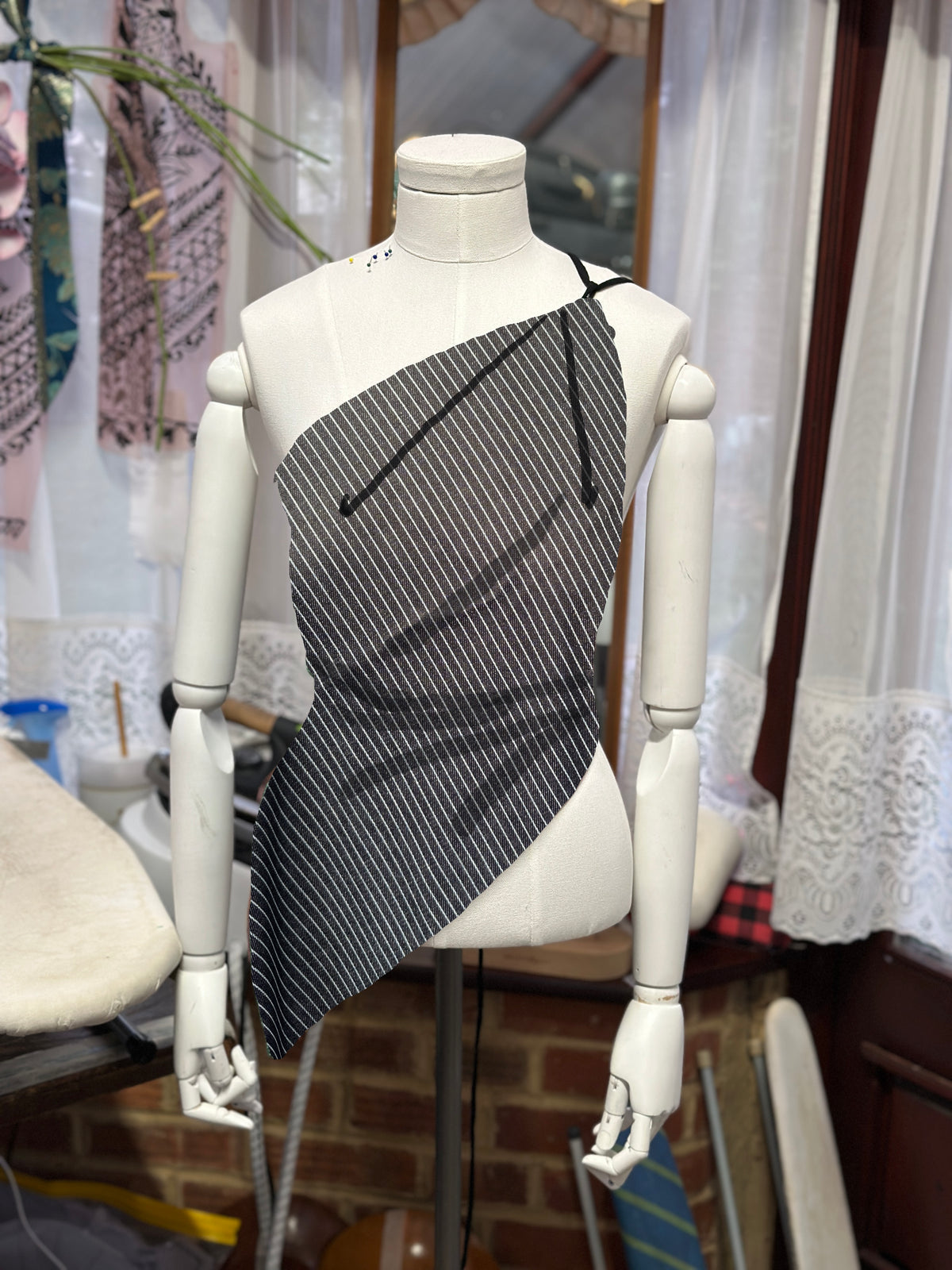 Asymmetrical Pleated Top