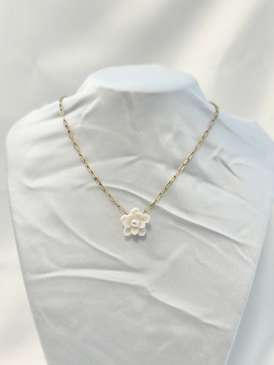 Sampaguita Paper Clip Chain Necklace