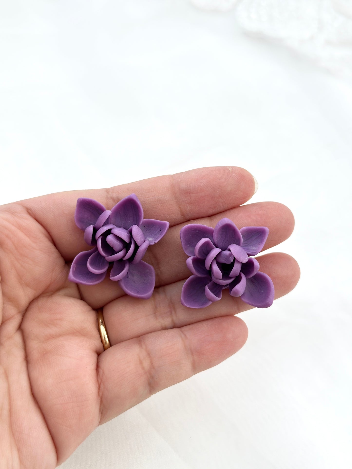 Ube Sampaguita Studs