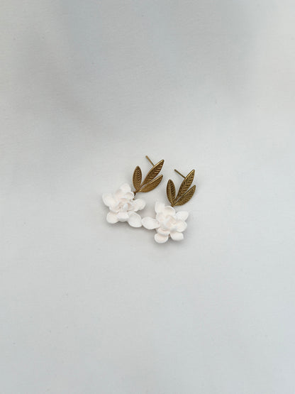 Sampaguita Leaf Drop Stud