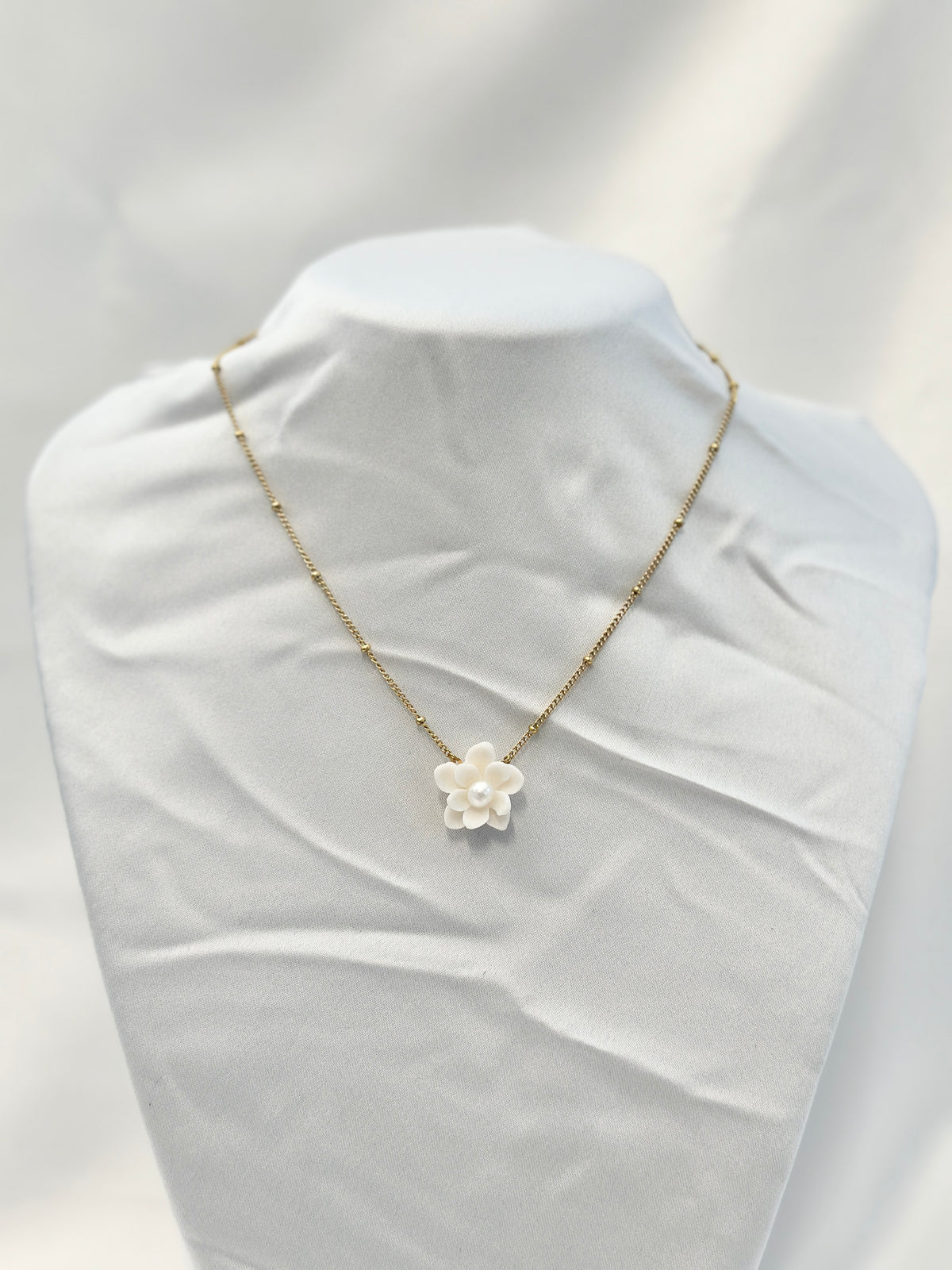 Sampaguita Satellite Ball Chain Necklace