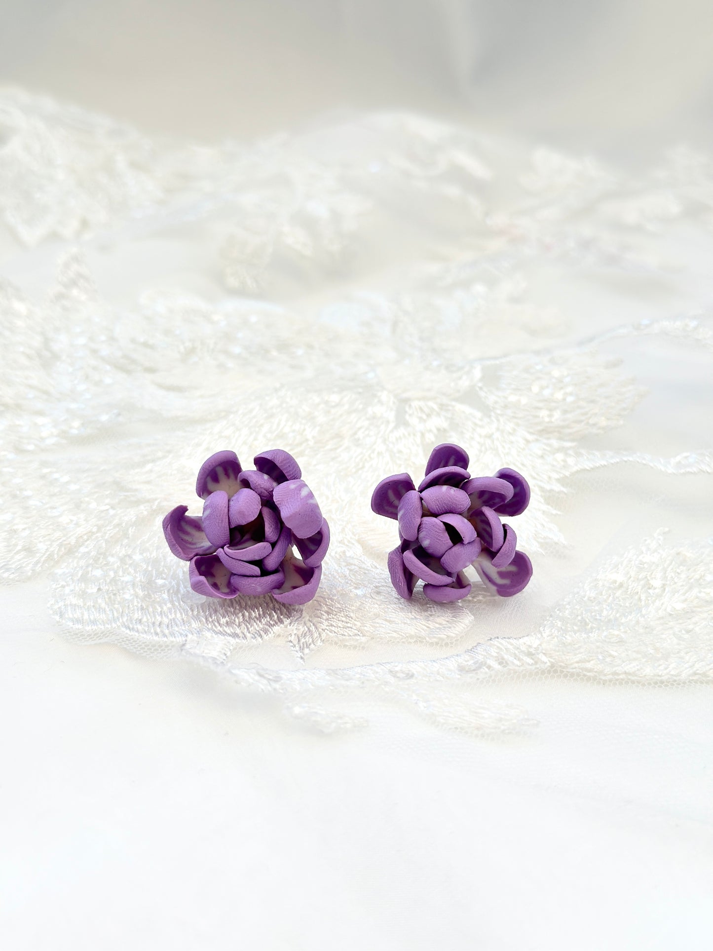 Ube Sampaguita Studs