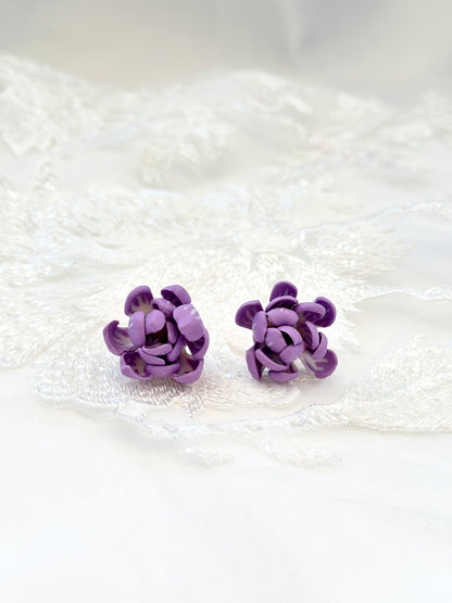 Ube Sampaguita Studs