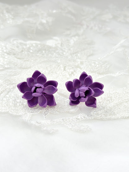 Ube Sampaguita Studs