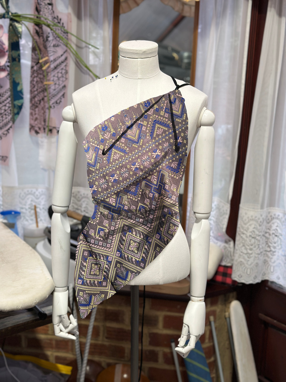 Asymmetrical Pleated Top