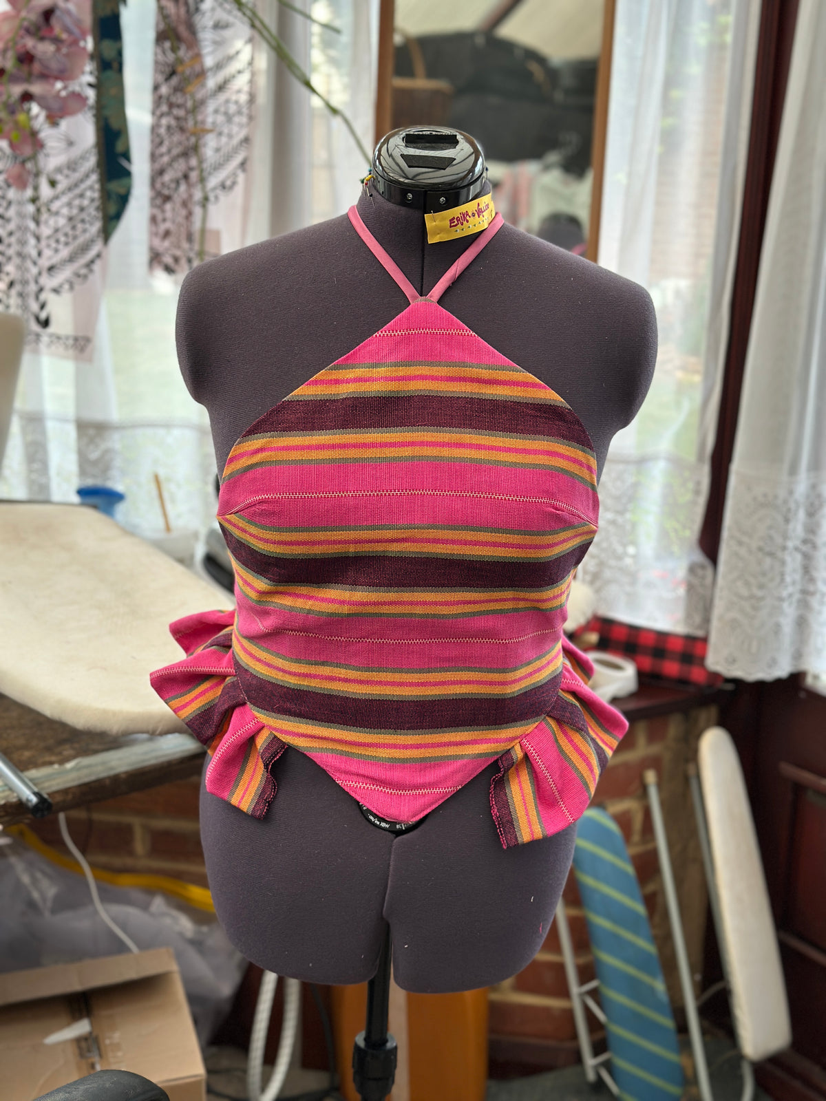 Halter V with Ruffles