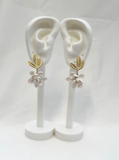Sampaguita Leaf Drop Stud