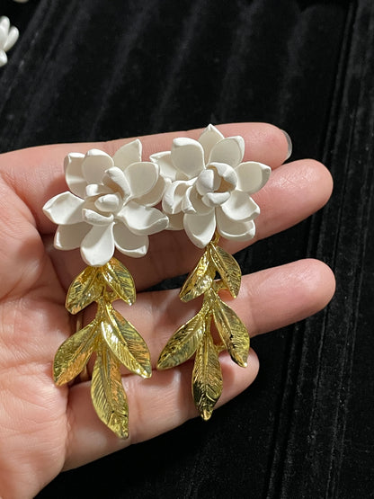 Sampaguita with Leaf Danglers