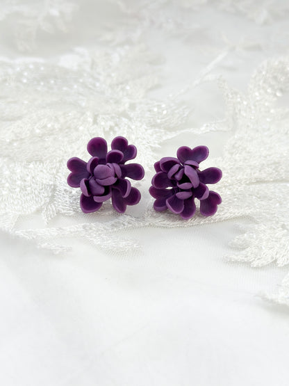 Ube Sampaguita Studs