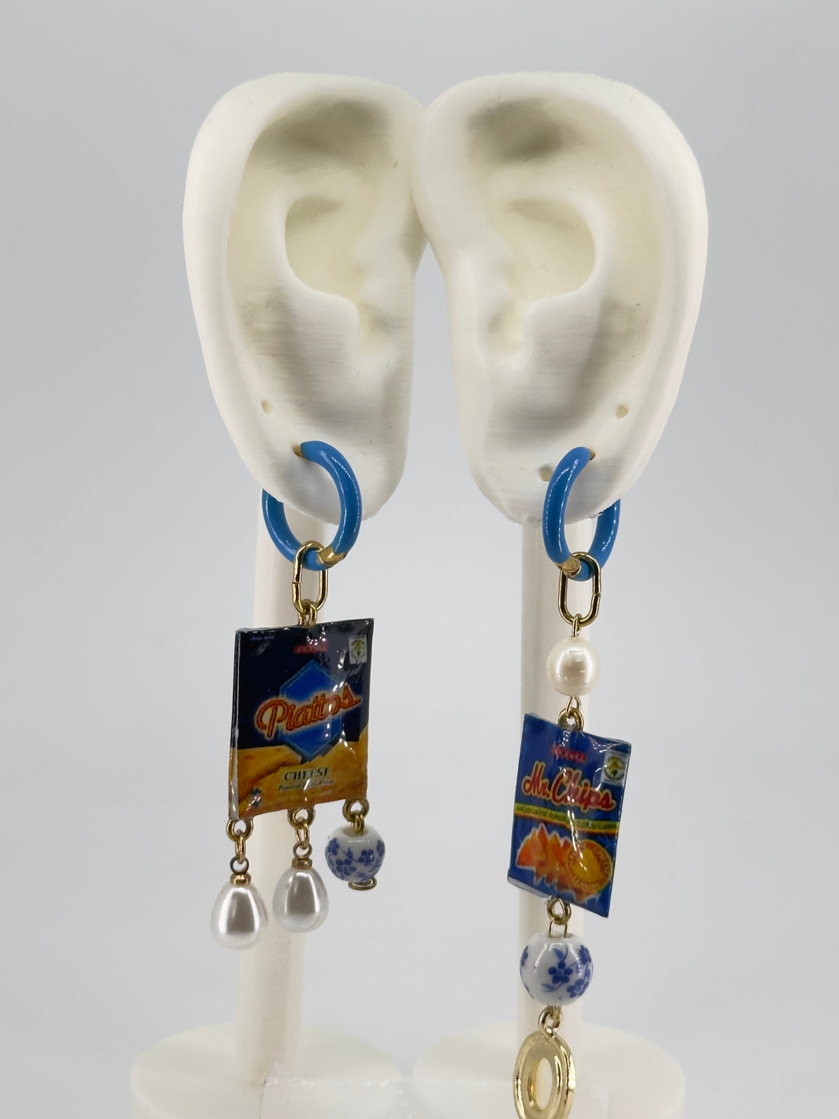 Piattos Mr. Chips Mismatched Hoop Earrings