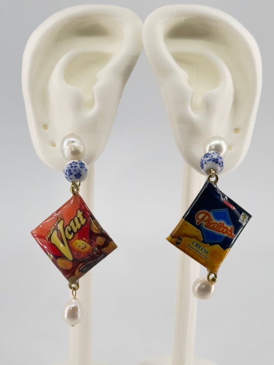 Vcut Piattos Pearl Drop Earrings