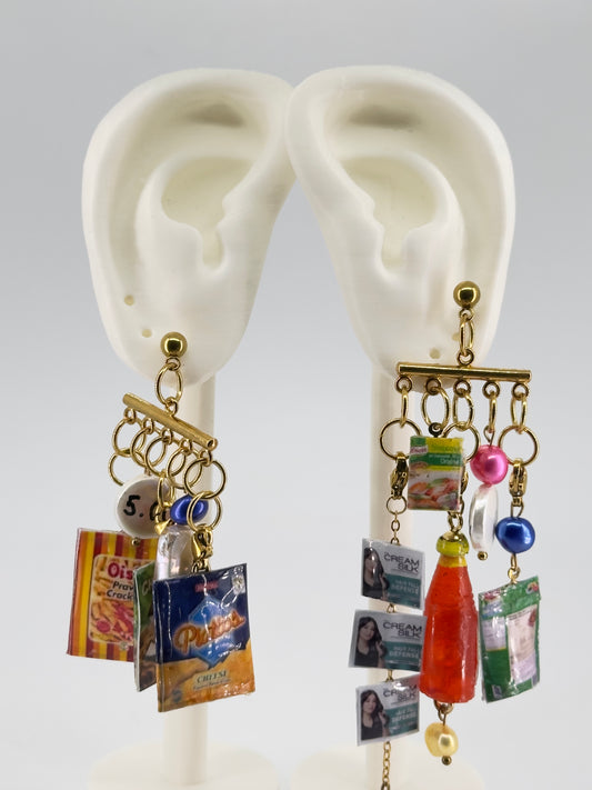 Sari Sari Earrings - Detachable Charms