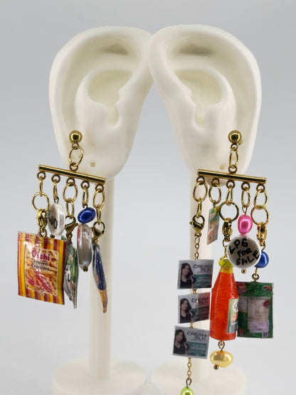 Sari Sari Earrings - Detachable Charms