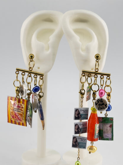 Sari Sari Earrings - Detachable Charms