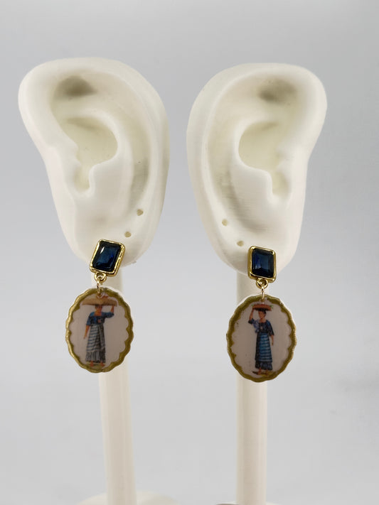 Mga Tindera Rhinestone Studs