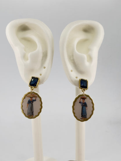 Mga Tindera Rhinestone Studs