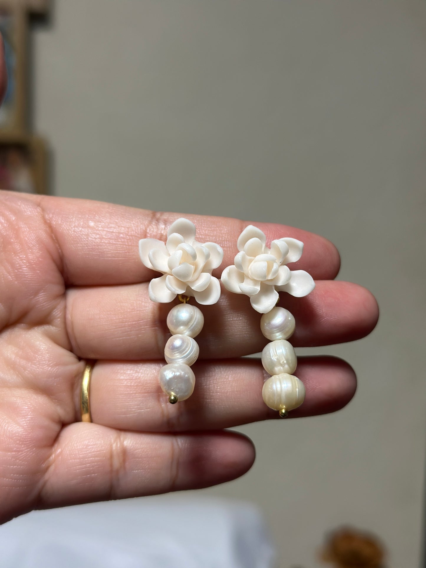 Sampaguita Trio Freshwater Pearl Drops