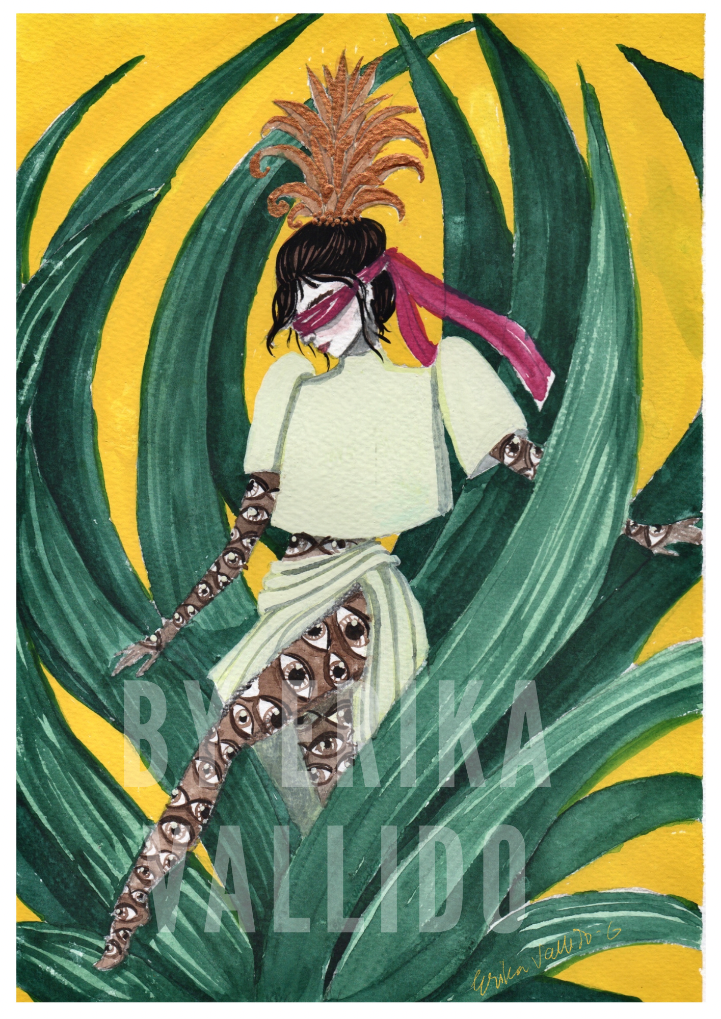 Alamat ng Piña Filipiniana Art Print