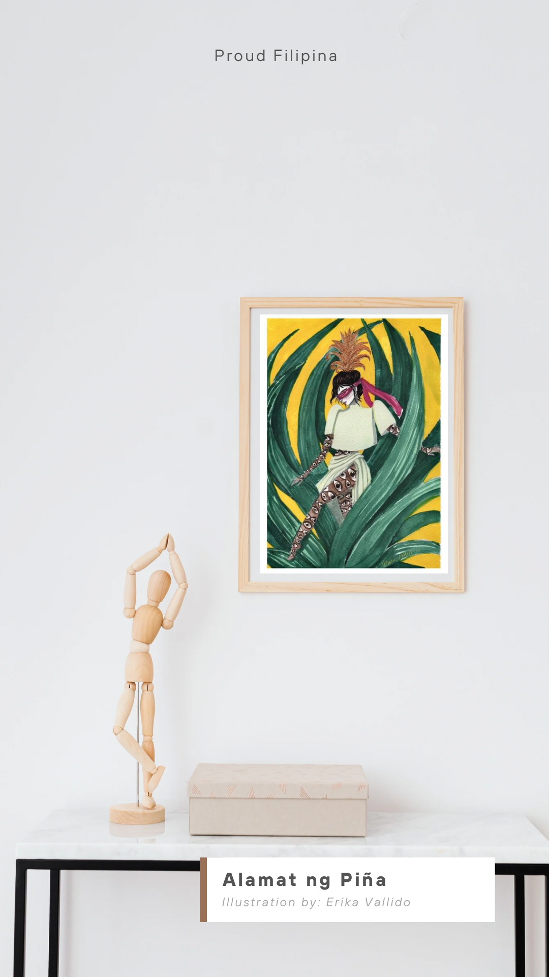 Alamat ng Piña Filipiniana Art Print